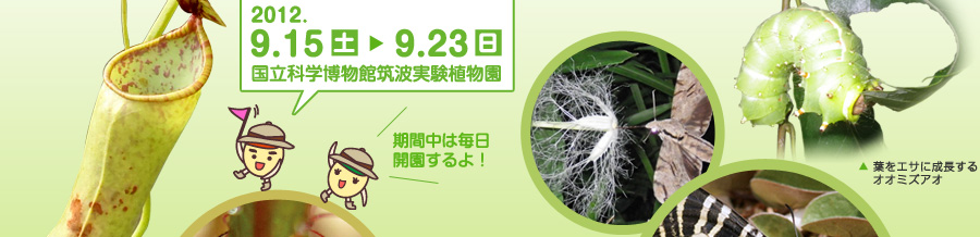 国立科学博物館筑波実験植物園2012年9月15日～9月23日開催