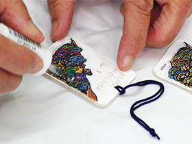 きのこプラバンストラップのイメージ