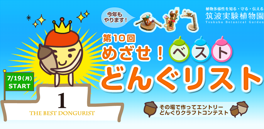 第10回 めざせ!ベストどんぐリスト2021 - 筑波実験植物園
